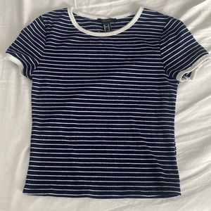 Forever 21 Striped Baby Tee
